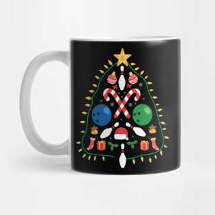Bowling christmas tree Mug